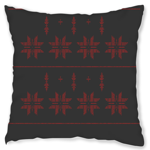 Binary Xmas Stars Red