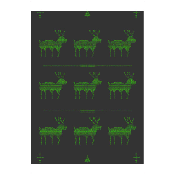 artboxONE Puzzle "Binary Xmas Reindeer" artboxONE - Weihnachten