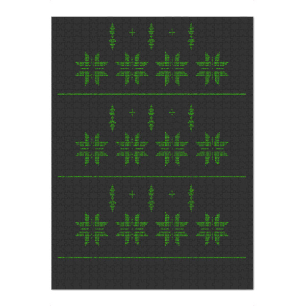 Puzzle Ravensburger "Binary Xmas Stars" artboxONE - Abstrakt,Weihnachten