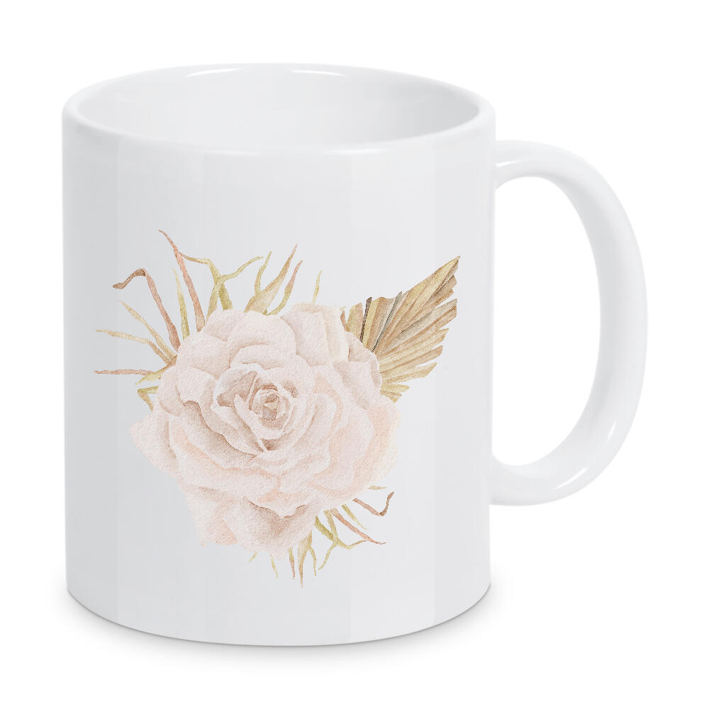 Tasse "Aquarell Blumenstrauß Kunst" artboxONE - Floral - Blume,Rose,Rosa,Blumen,Strauß,Aquarell,Druckbar,Kunst