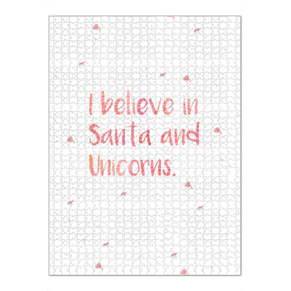 Puzzle Ravensburger "I believe in Santa" artboxONE - Typografie,Weihnachten