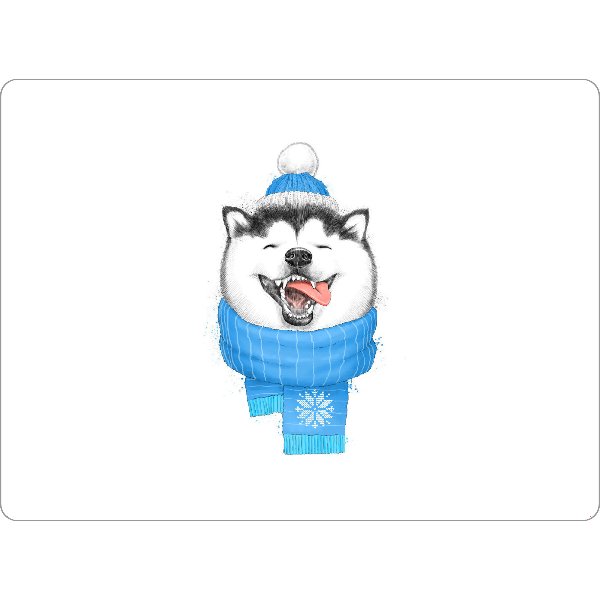 Tischset "Happy husky" artboxONE - Natur,Tiere,Fashion