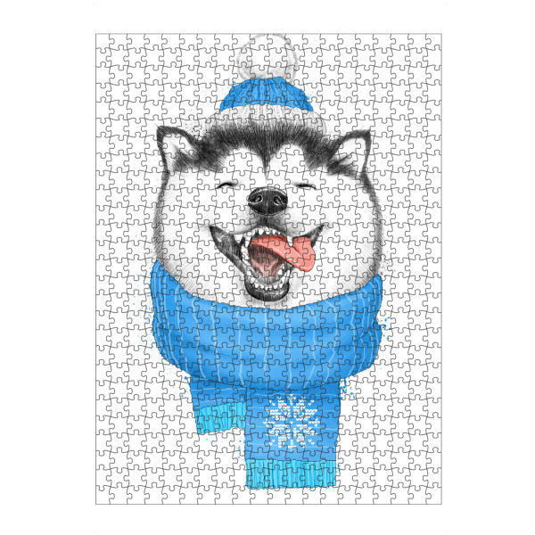 artboxONE Puzzle "Happy husky" artboxONE - Natur,Tiere,Fashion