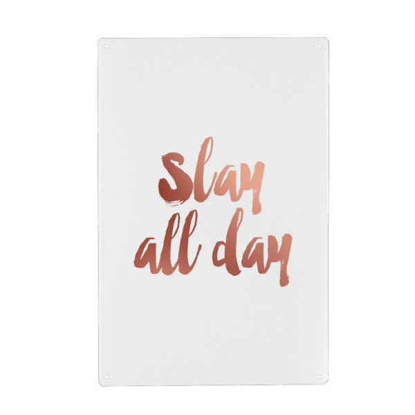 Holzbild "Slay All Day" artboxONE - Typografie