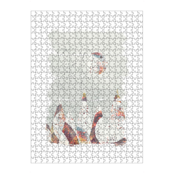 artboxONE Puzzle "Mountain II" artboxONE - Natur,Abstrakt - Berg,Collage,Abstrakt,Bergkette,Mond,Sonne,Natur,Wisch - Bild berg