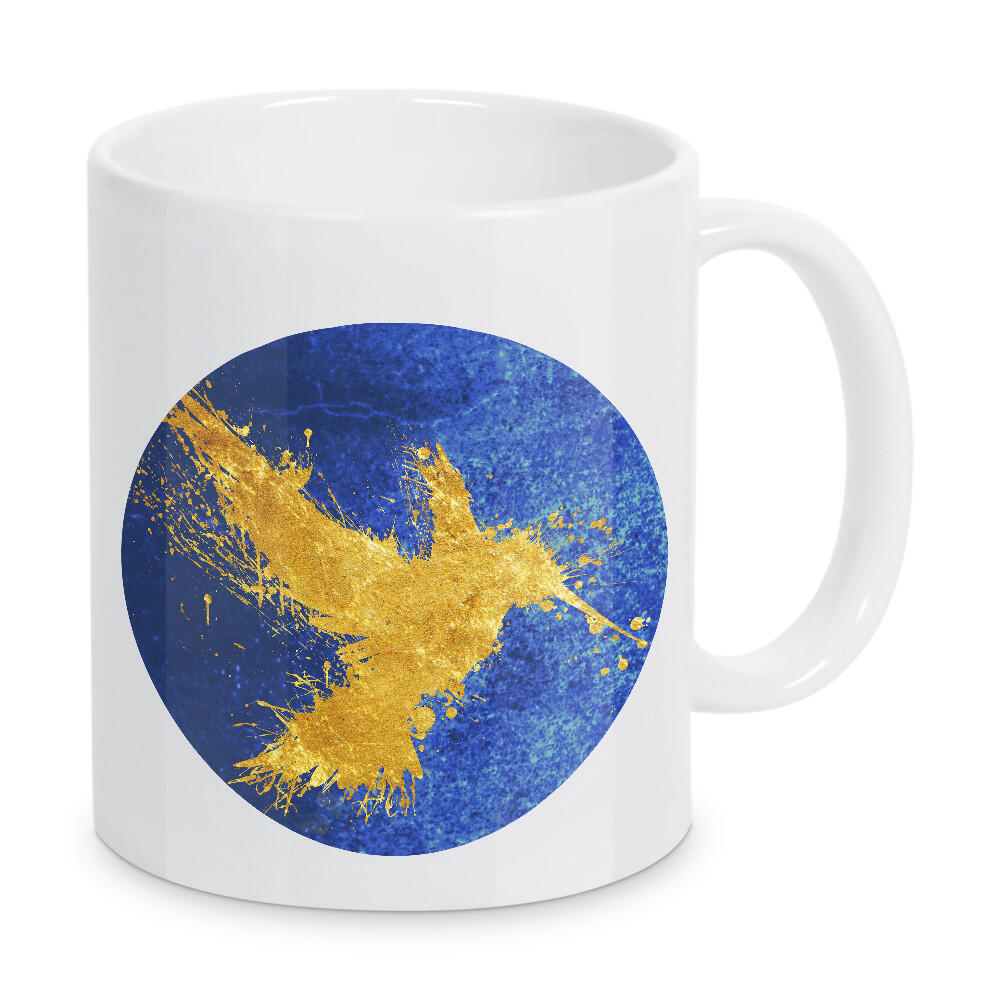 Tasse "Hummingsplat Gold" artboxONE - Natur,Tiere,Abstrakt - Kolibri,Vogel,Natur,Vektor,Gold,Textur