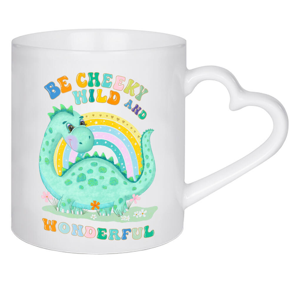 Herztasse "Süßer Dino für Kinder" artboxONE - Typografie,Für Kinder,Tiere