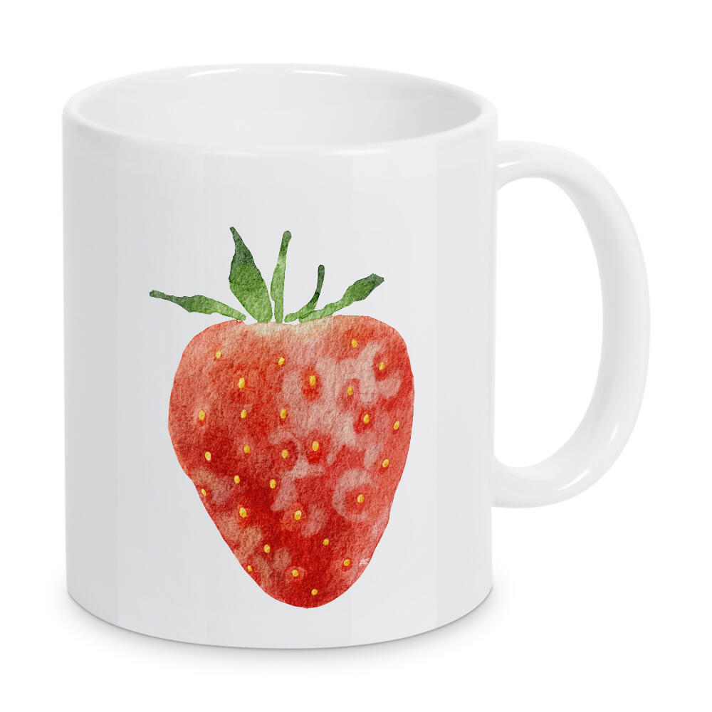Tasse "Aquarell Erdbeerfrucht" artboxONE - Essen & Trinken / Obst & Gemüse