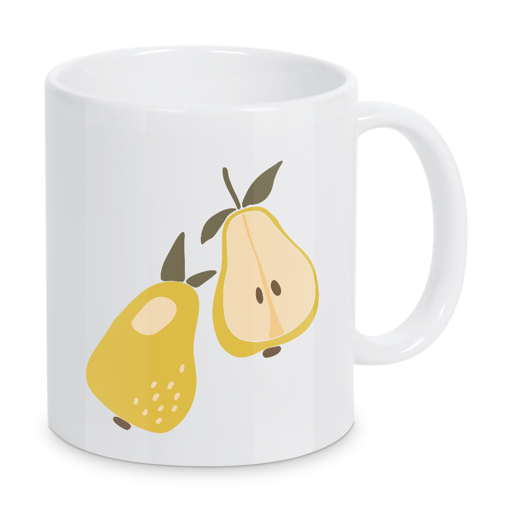 Tasse "Boho Birnenfrucht" artboxONE - Essen & Trinken / Obst & Gemüse - Birne,Boho,Digital,Sommer,Obst,Kunst,Lebensmittel,Boho obst,Illustration
