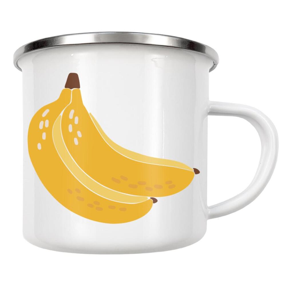 Emaille Tasse "Boho-Bananenfrucht" artboxONE - Essen & Trinken / Obst & Gemüse