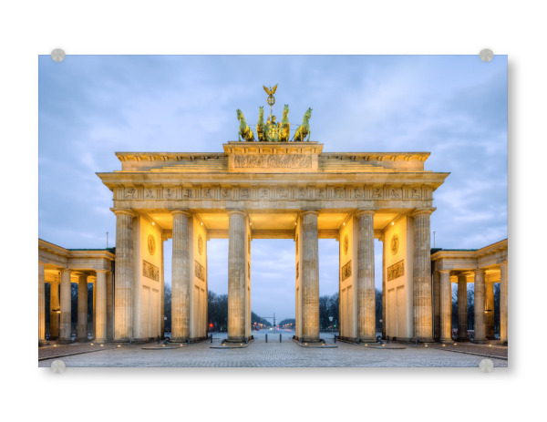 Acrylglasbild "Brandenburger Tor in Berlin" artboxONE - Städte / Berlin,Reise,Architektur