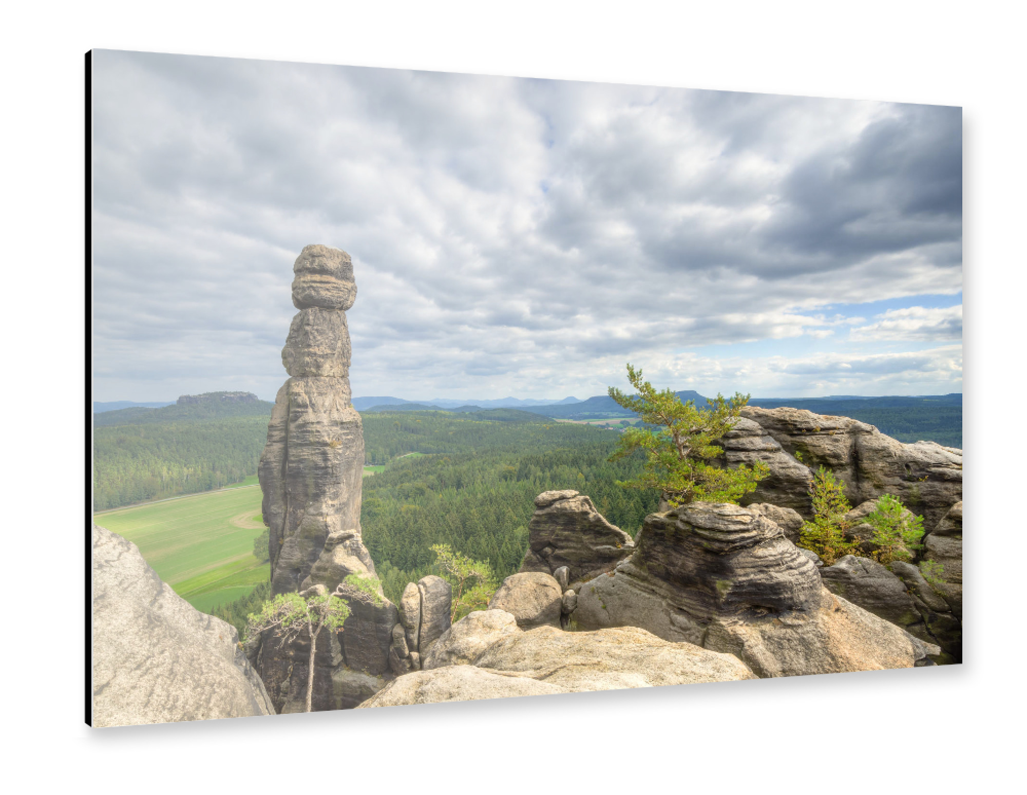Alu-Dibond "Barbarine Sächsische Schweiz" 30x20 cm artboxONE