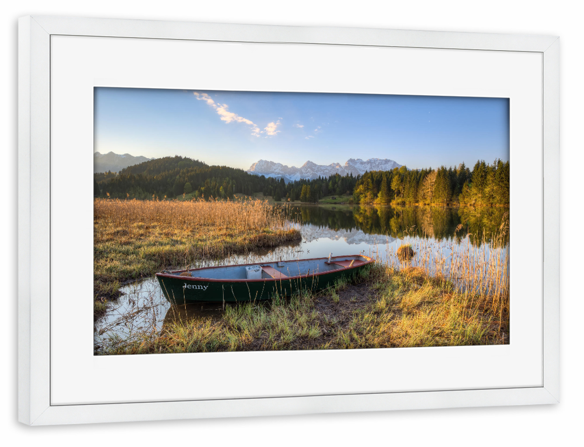 Poster mit Rahmen weiß "Wunderschönes Bayern" artboxONE - Natur,Reise