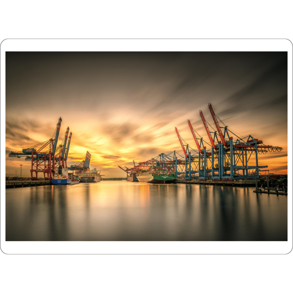 Tischset "Waltershofer Hafen V" artboxONE - Städte / Hamburg