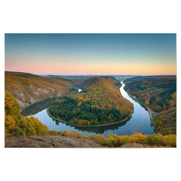 Poster 30x20 cm "Saarschleife bei Mettlach" artboxONE - Natur,Reise