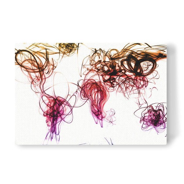 Leinwandbild "World Map Light Writing" artboxONE - Reise,Reise / Afrika,Reise / Asien,Reise / Länder,Kartografie