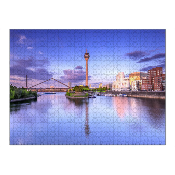 Puzzle Ravensburger "Düsseldorfer Rheinturm II" artboxONE - Städte,Architektur,Städte / Düsseldorf