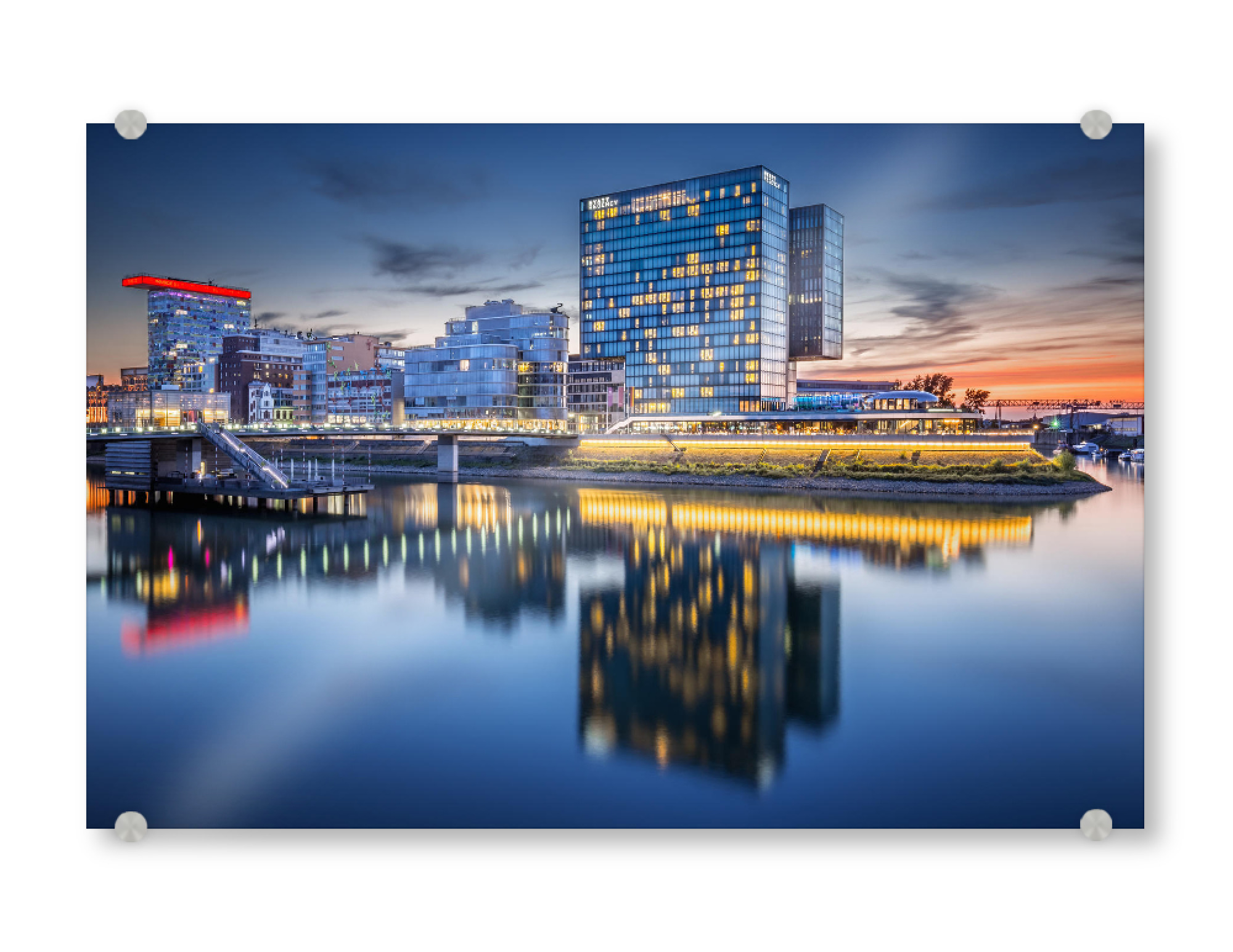 Acrylglasbild "Medienhafen Düsseldorf" artboxONE - Städte,Architektur,Städte / Düsseldorf