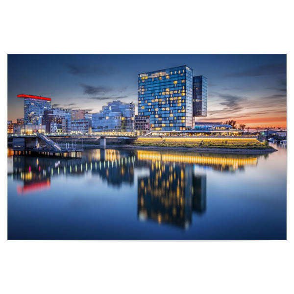 Poster 30x20 cm "Medienhafen Düsseldorf" artboxONE - Städte,Architektur,Städte / Düsseldorf