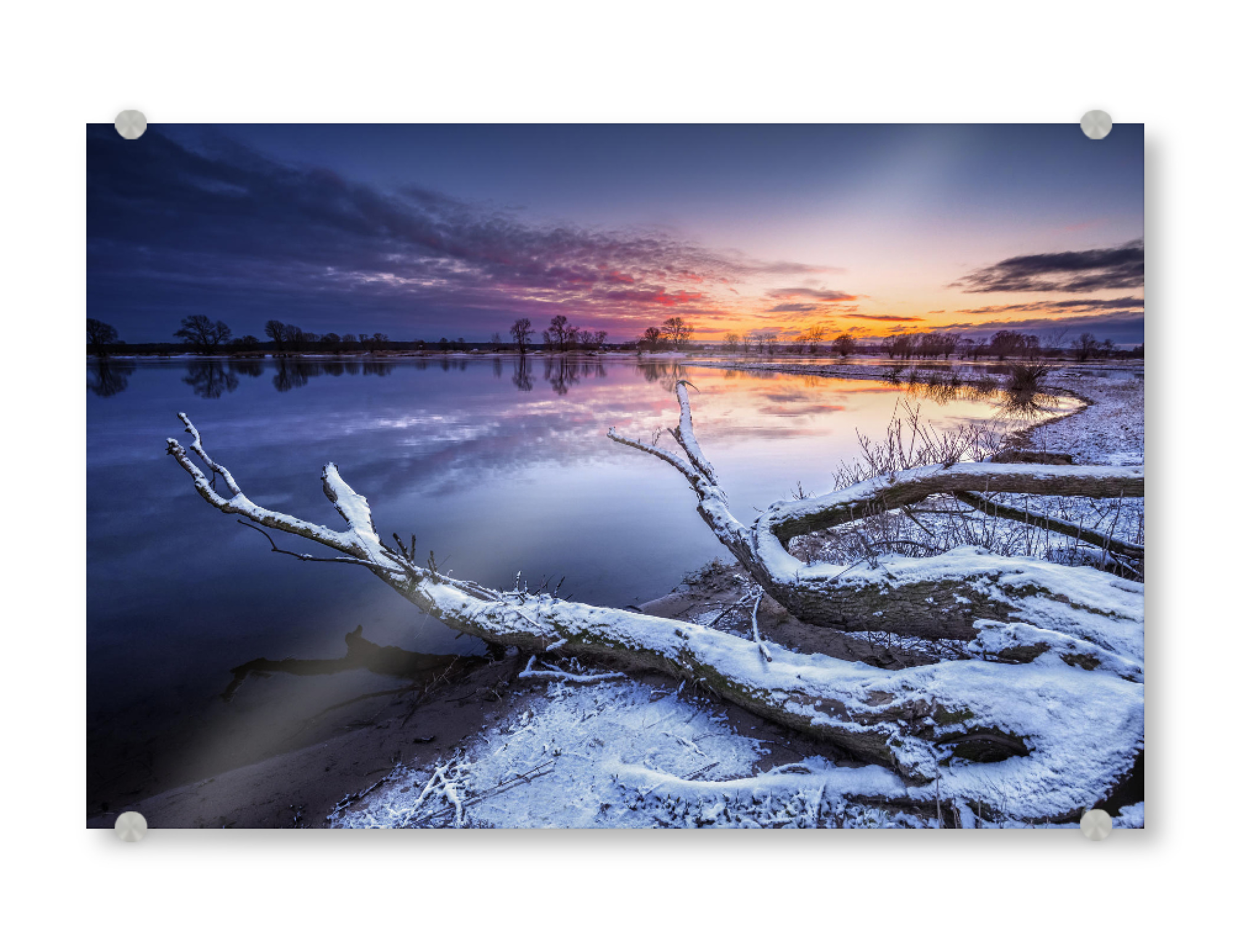 Acrylglasbild "Die Elbe bei Bleckede" artboxONE - Natur