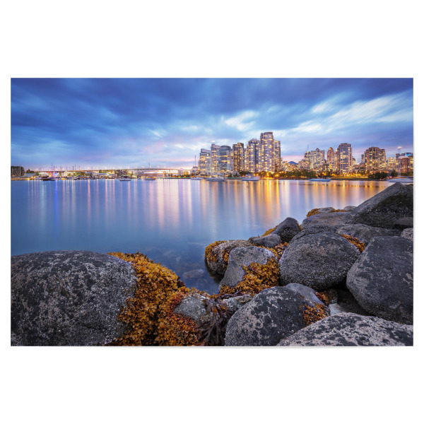 Poster 30x20 cm "Vancouver #1" artboxONE - Städte / Weitere - Vancouver,Falscher bach,Skyline