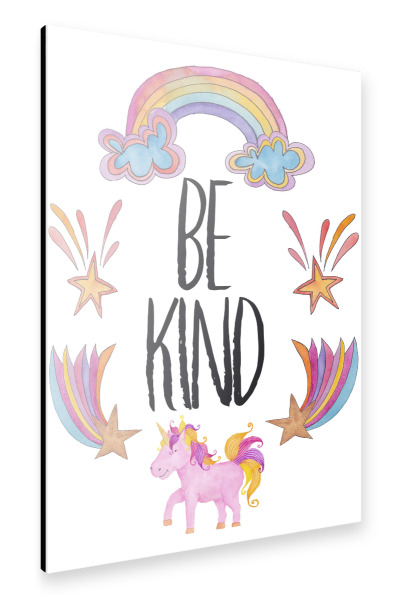 Alu-Dibond "Be Kind Quote" 30x20 cm artboxONE