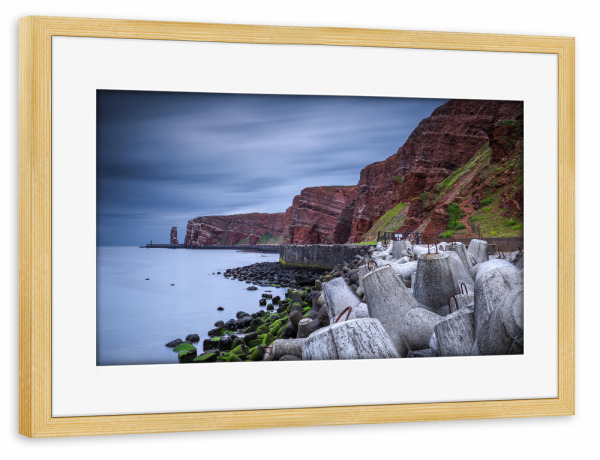 Poster mit Rahmen kiefer "Helgoland II" artboxONE - Natur,Reise,Reise / Strand und Meer