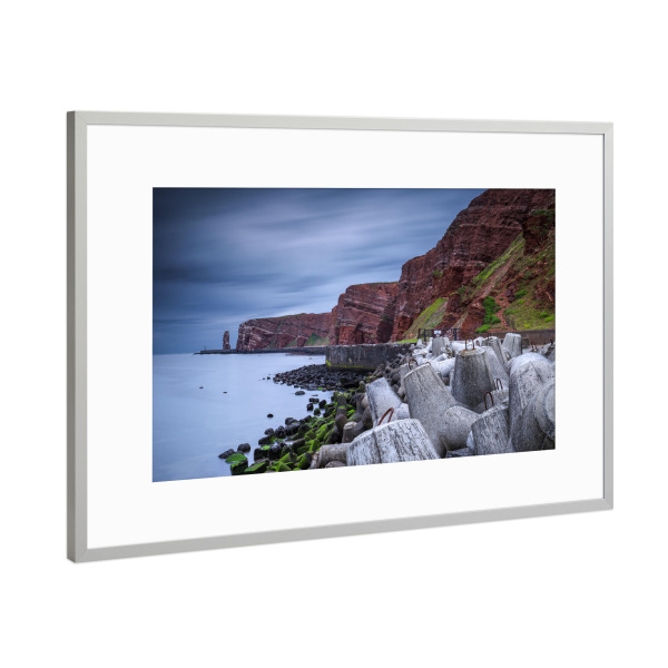 Poster mit Rahmen Silber "Helgoland II" artboxONE - Natur,Reise,Reise / Strand und Meer