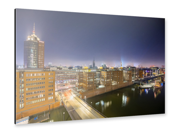 Alu-Dibond "Hafencity IV" 30x20 cm artboxONE