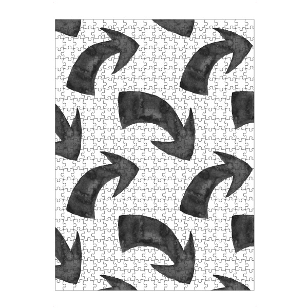 artboxONE Puzzle "Arrows" artboxONE - Typografie,Abstrakt,Schwarzweiß,Geometrie