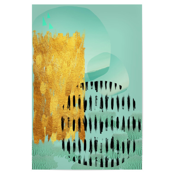 Poster 30x20 cm "Mint Abstract No. 2" artboxONE - Abstrakt