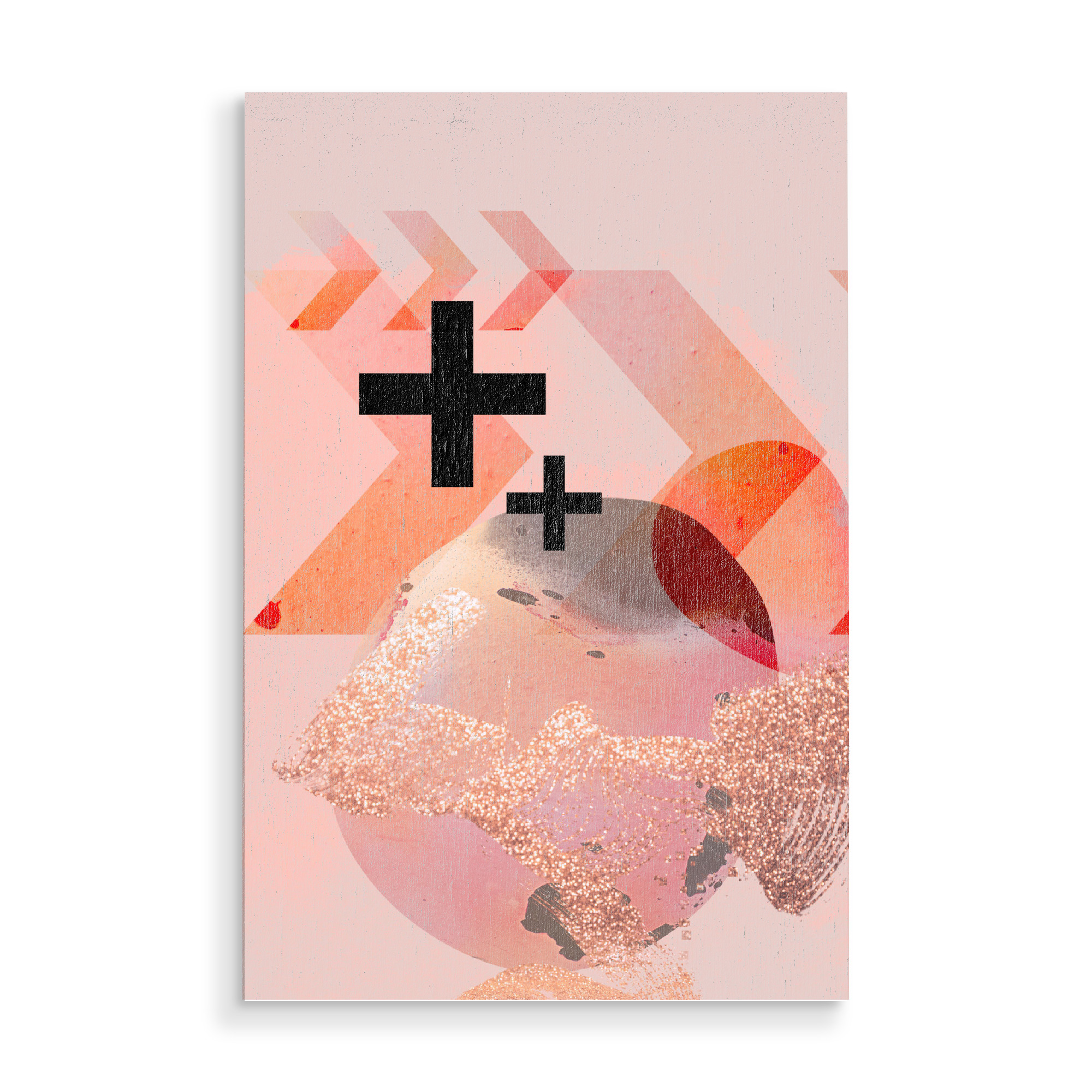 Holzbild "Blush Pink Abstract" artboxONE - Abstrakt
