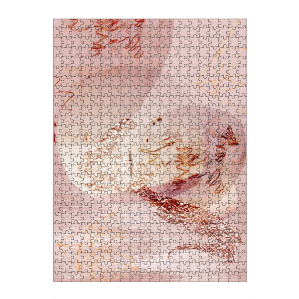 Puzzle Ravensburger "Blush and Rose Gold Abstract" artboxONE - Abstrakt - Blush,Rose gold - Bild blush