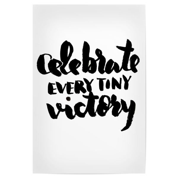 Poster 30x20 cm "Tiny victory" artboxONE - Typografie