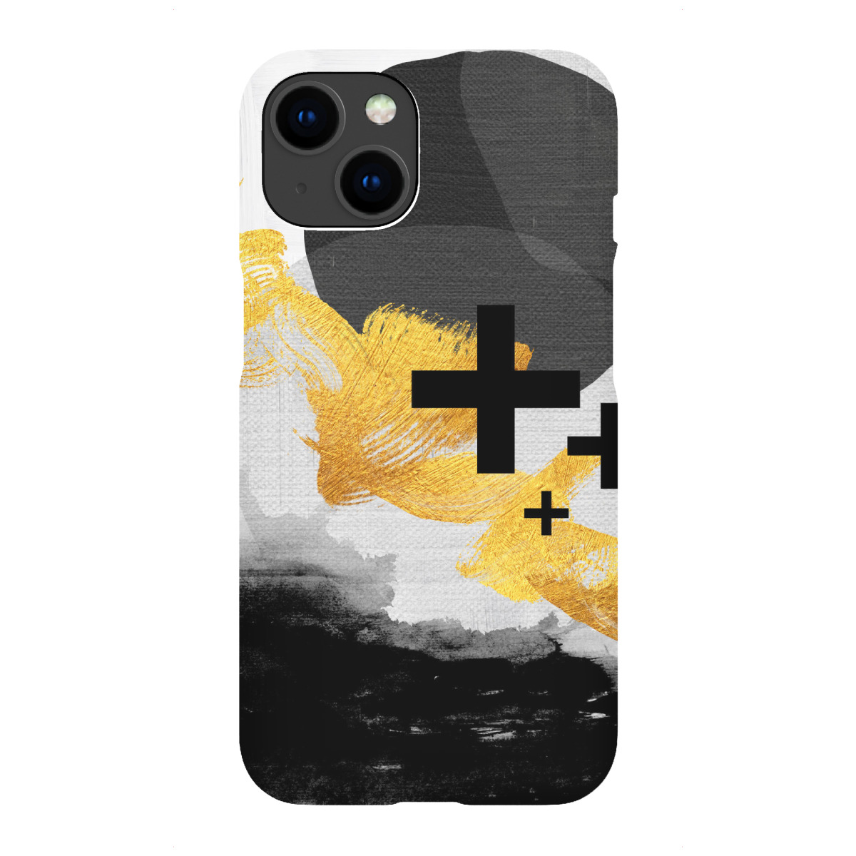 iPhone "Black and Gold Abstract" Premium-Case Handyhülle artboxONE