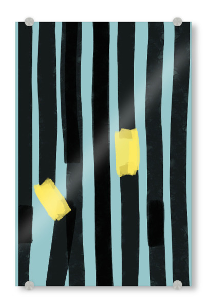 Acrylglasbild "Black Stripes" artboxONE - Abstrakt,Geometrie - Streifen,Abstrakt,Malerei,Kunst,Acryl,Digital