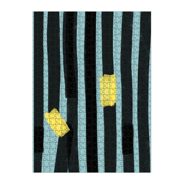 Puzzle Ravensburger "Black Stripes" artboxONE - Abstrakt,Geometrie - Streifen,Abstrakt,Malerei,Kunst,Acryl,Digital - Bild Streifen