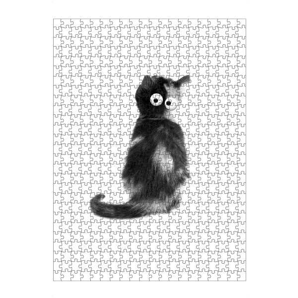 artboxONE Puzzle "Funny Cat" artboxONE - Für Kinder,Tiere - Katze,Lustig,Augen,Niedlich,Tier,Haustier,Fotografie - Bild Katze