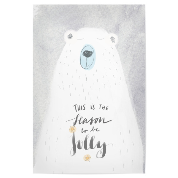 Poster 30x20 cm "This is the season to be jolly" artboxONE - Typografie,Für Kinder,Tiere,Liebe,Weihnachten