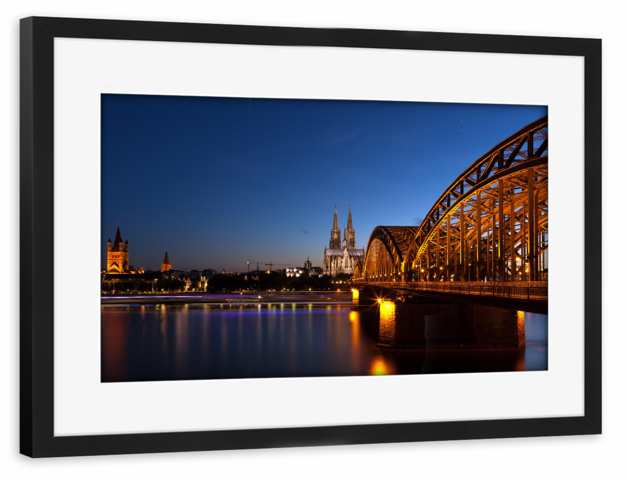 Poster mit Rahmen schwarz "KÖLNER DOM III" artboxONE - Städte,Städte / Köln,Architektur