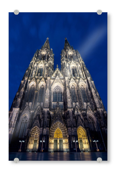 Acrylglasbild "KÖLNER DOM BEI NACHT" artboxONE - Städte,Städte / Köln,Architektur