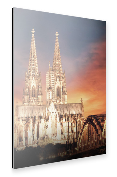 Alu-Dibond "KÖLNER DOM I" 30x20 cm artboxONE