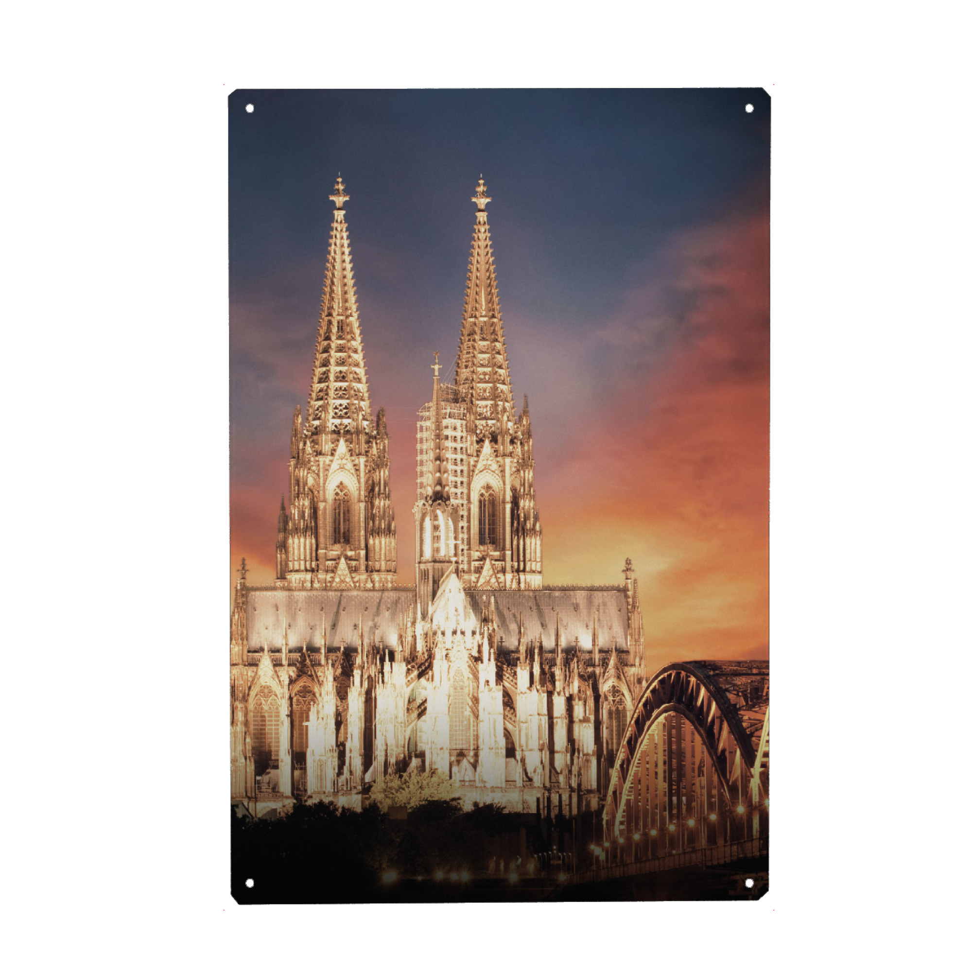 Metall Poster "KÖLNER DOM I" artboxONE - Städte,Städte / Köln,Architektur