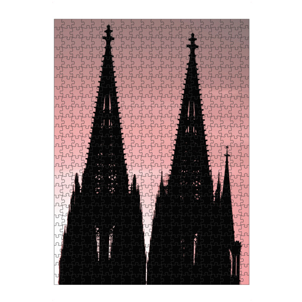 Puzzle Ravensburger "KÖLNER DOM TURMSPITZEN" artboxONE - Städte,Städte / Köln,Architektur