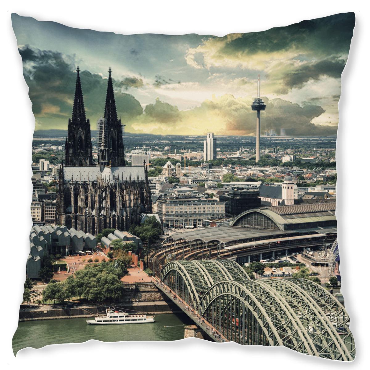 Koln Skyline Ii Als Kissen Bei Artboxone Kaufen