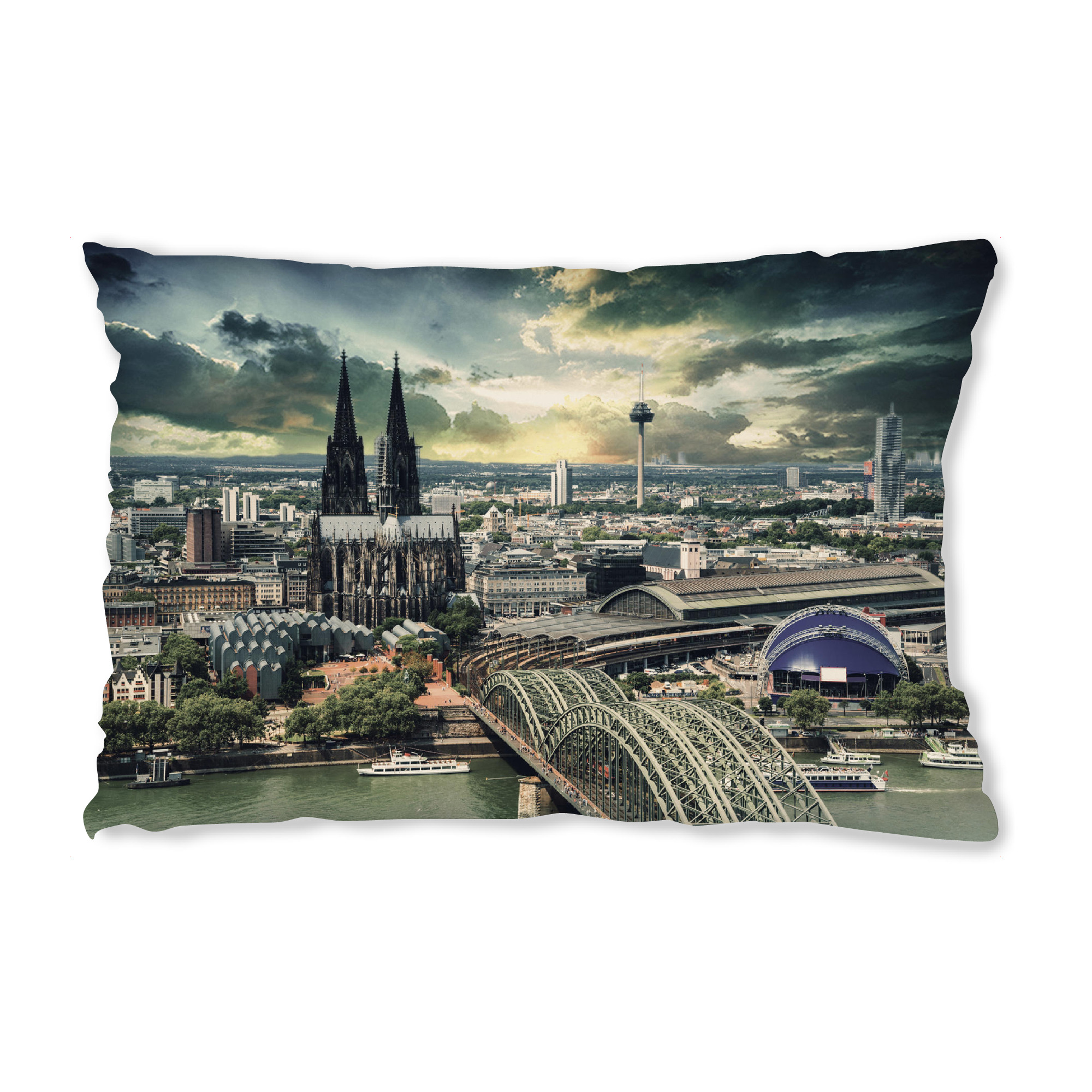 Design-Kissen "KÖLN SKYLINE II" artboxONE - Städte,Städte / Köln,Architektur