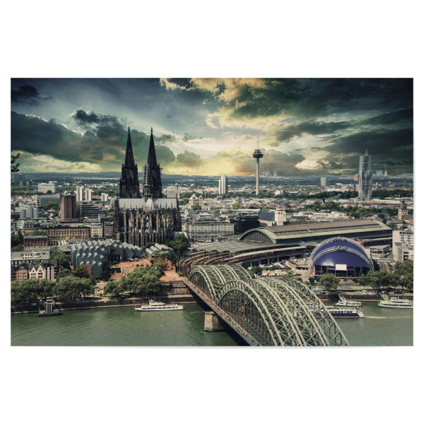 Poster 30x20 cm "KÖLN SKYLINE II" artboxONE - Städte,Städte / Köln,Architektur