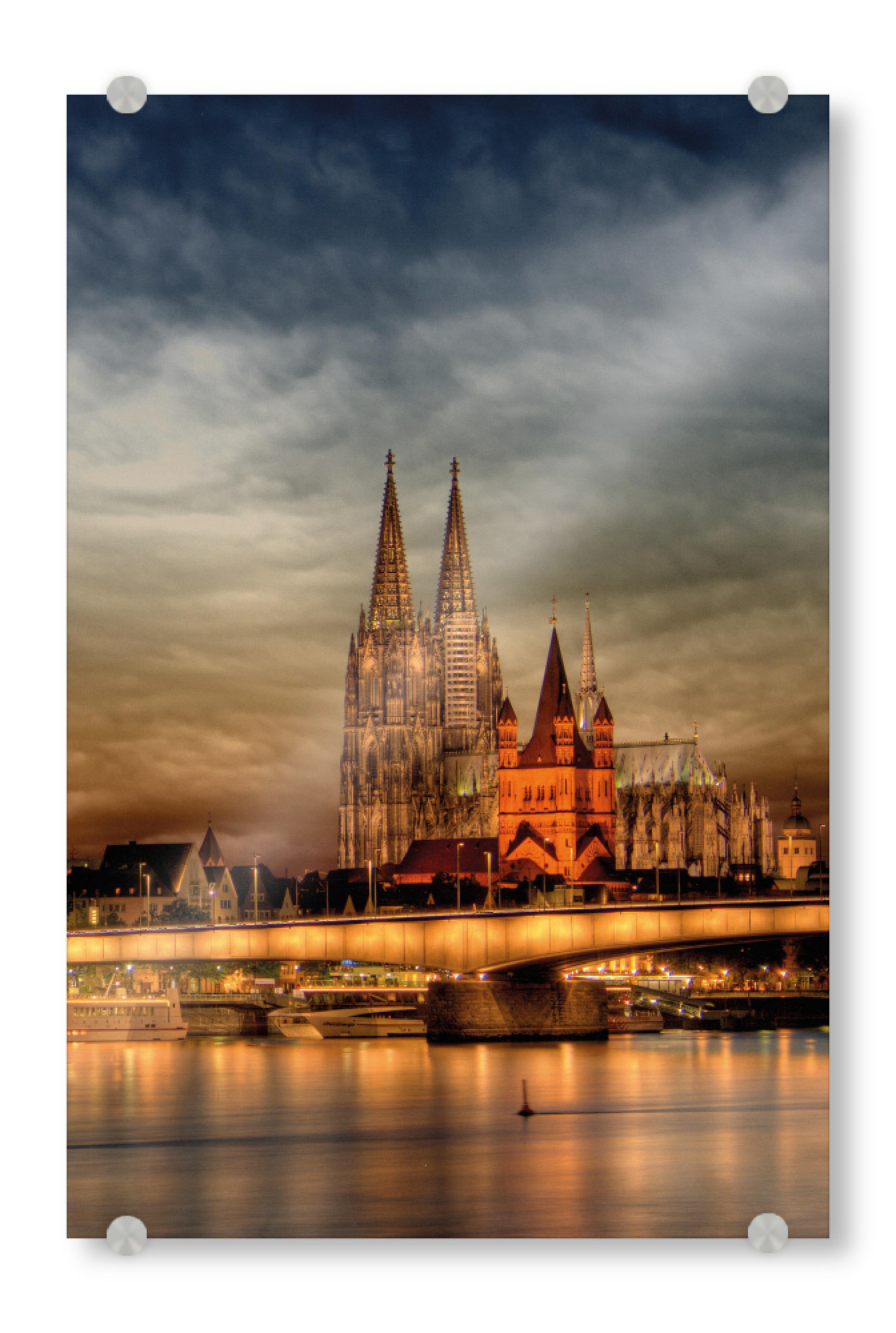 Acrylglasbild "KÖLN SKYLINE I" artboxONE - Städte,Städte / Köln,Architektur