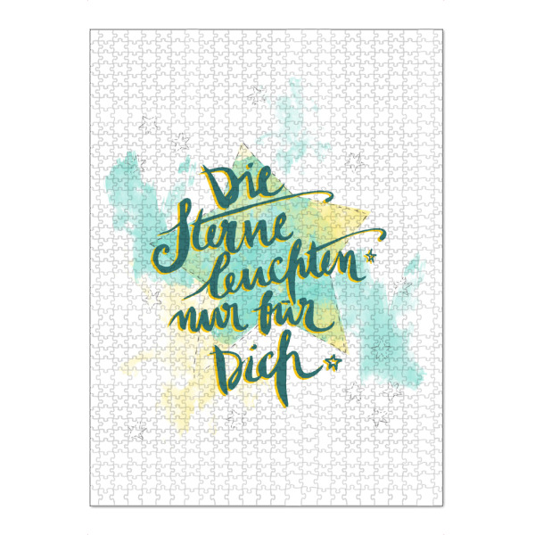 Puzzle Ravensburger "Die Sterne leuchten nur für Dich" artboxONE - Typografie,Für Kinder,Weihnachten