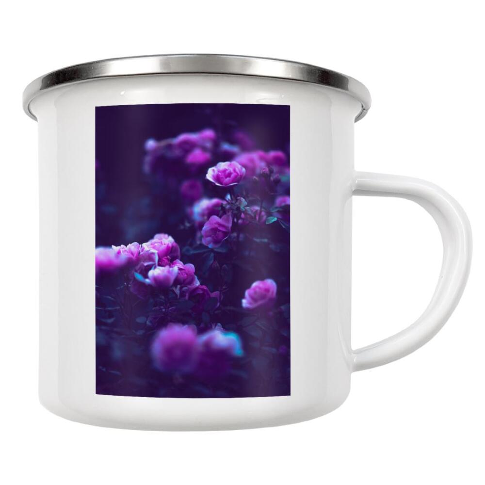 Emaille Tasse "Pinke Rosen Nahaufnahme" artboxONE - Natur,Floral